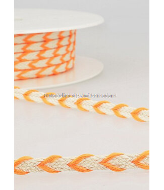 M. two tone  braided string fluo orange - 6 mm - color 103