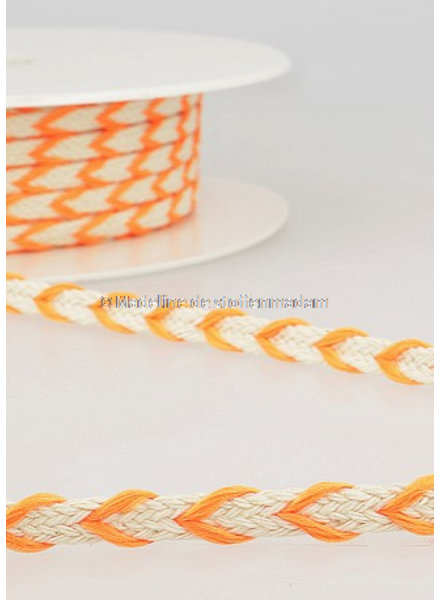 M. two tone  braided string fluo orange - 6 mm - color 103