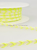 two tone  braided string neon yellow - 6 mm - color 101