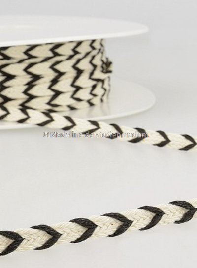 M. two tone touw zwart - 6 mm - kleur 14