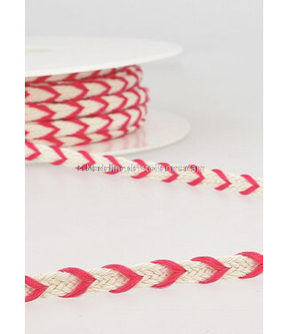 M. two tone  braided string pink - 6 mm - color 78
