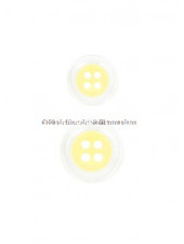 pastel yellow  button - 4 holes - 15 mm