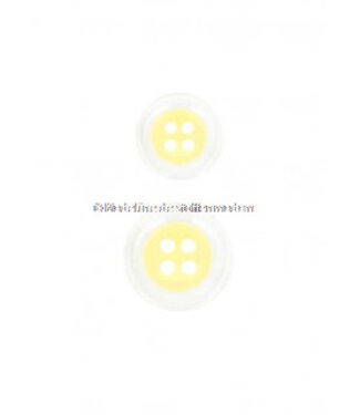 pastel yellow  button - 4 holes - 15 mm