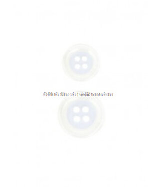 pastel blue button - 4 holes - 15 mm