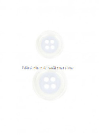 pastelblauw knoop - 4 gaatjes - 15 mm