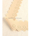 mokka - broderie lint 50 mm - enkele rij bloemetjes