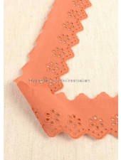 M. rust - flower pattern embroidery 50 mm  - 1 row