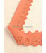 roest - broderie lint 50 mm - enkele rij bloemetjes