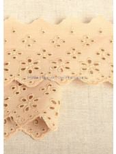 M. mokka - flower pattern embroidery 63 mm  - 2 rows