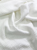 M. linen cotton mix double gauze / plain tetra - ecru