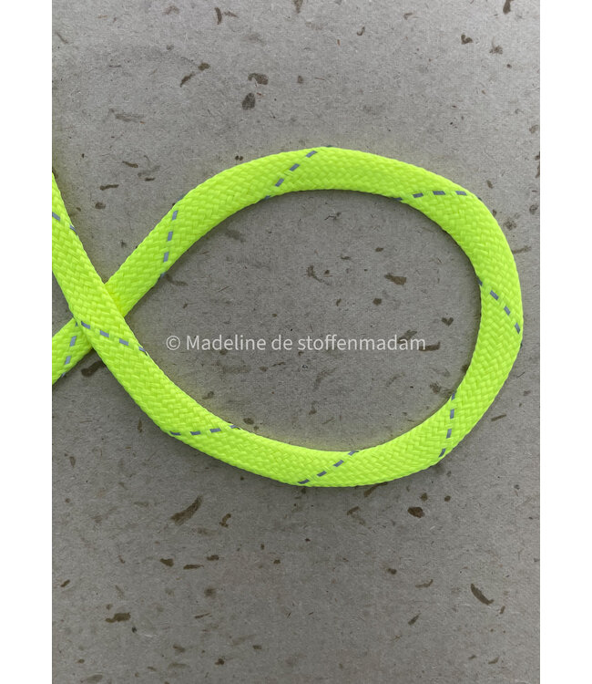 neon geel  - touw - 9 mm - kleur 201