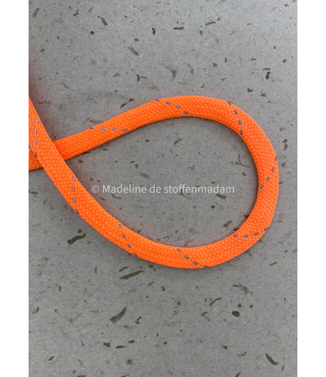neon oranje  - touw - 9 mm - kleur 203