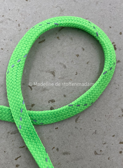neon groen  - touw - 9 mm - kleur 202