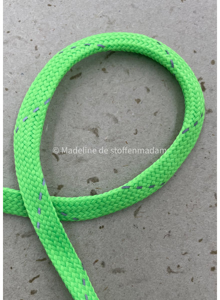 neon groen  - touw - 9 mm - kleur 202