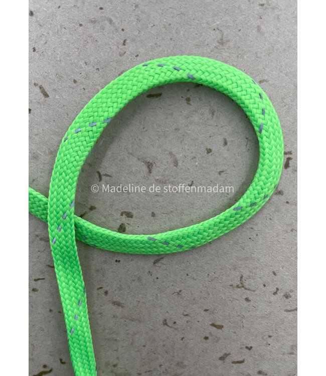 neon groen  - touw - 9 mm - kleur 202