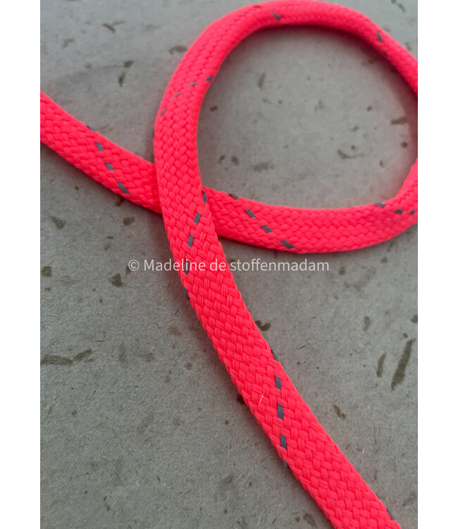 neon roze - touw - 9 mm - kleur 205