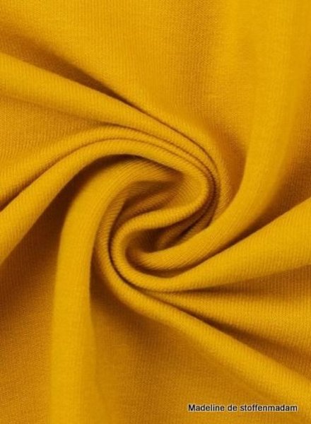 Swafing ochre yellow - cuff fabric - GOTS