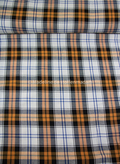 deadstock check - viscose katoen blend - supermooie klassevolle en soepele stof