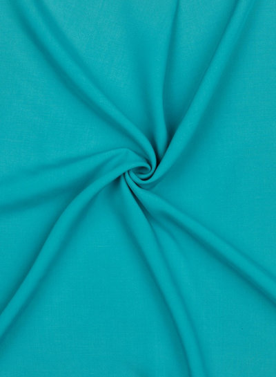 turquoise effen viscose