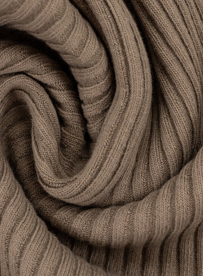 Swafing taupe - thick ridge ribbing