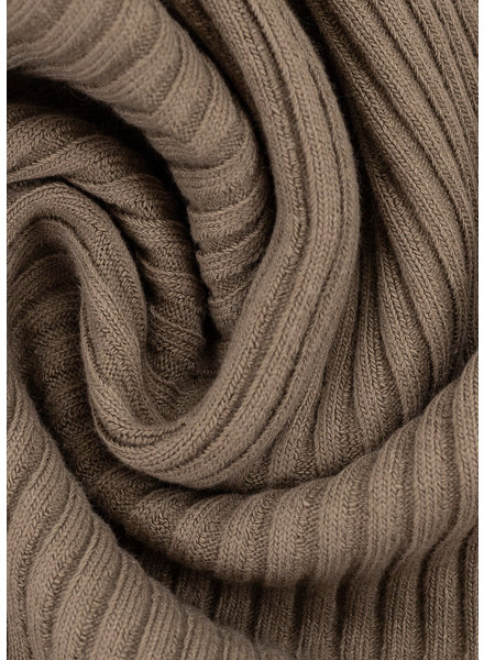 Swafing taupe - thick ridge ribbing