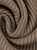 Swafing taupe - thick ridge ribbing