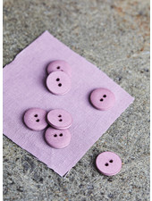 Mind The Maker Lilac - curb cotton button  - 18 mm