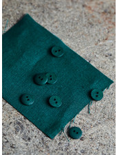 Mind The Maker Bottle green - curb cotton button  - 11 mm