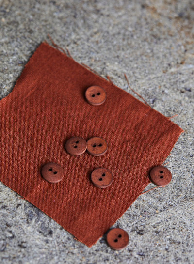 Mind The Maker Sienna- curb cotton button  - 11 mm