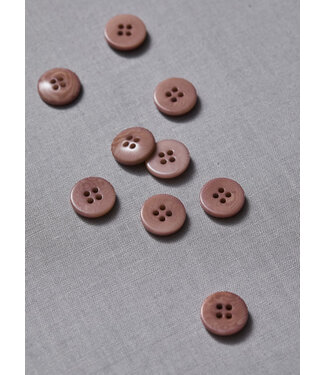 Meet Milk dusty pink - plain corozo button - 15 mm