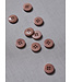 Meet Milk oud roze - effen corozo knoop - 15 mm