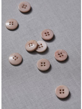 Meet Milk warm sand - plain corozo button - 15 mm
