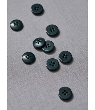 Meet Milk emerald - plain corozo button - 15 mm