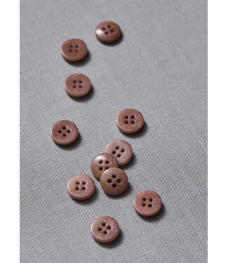 Meet Milk dusty pink - plain corozo button - 11 mm