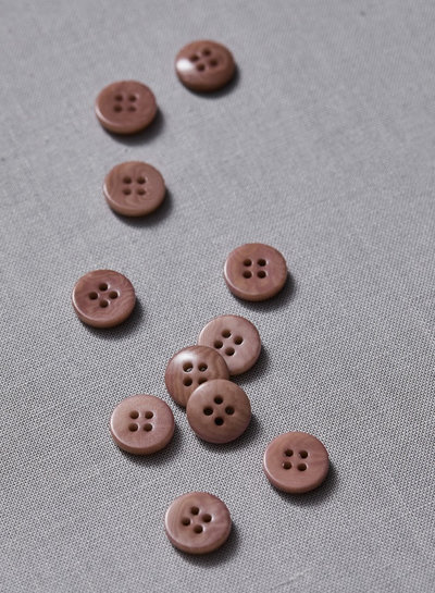 Meet Milk dusty pink - plain corozo button - 11 mm