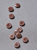 Meet Milk dusty pink - plain corozo button - 11 mm