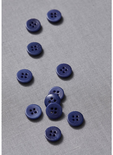 Meet Milk lapis - plain corozo button - 11 mm