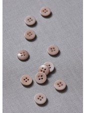 Meet Milk warm sand - plain corozo button - 11 mm