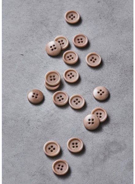 Meet Milk warm sand - dish corozo button - 25 mm