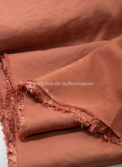 M. burnt orange glamour viscose twill