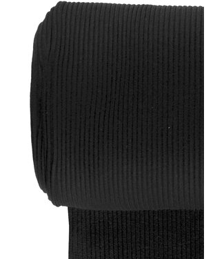 black -  thick ridge ribbing