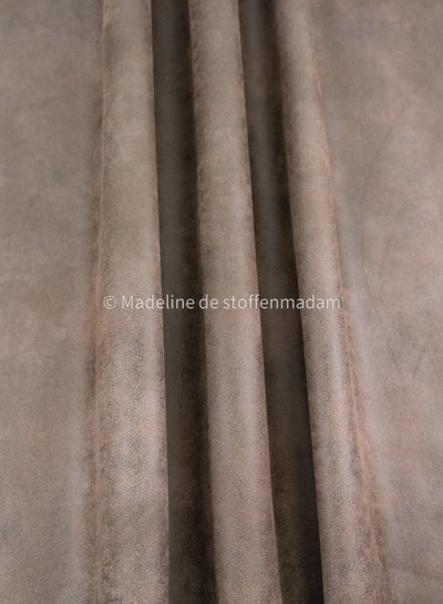 M. cognac artificial leather - perfect for upholstery and for bags - sturdy quality