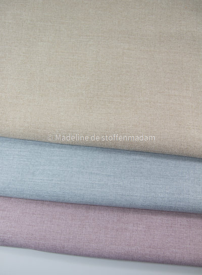 M. zandkleurig - heel mooie stevige stof - met fleece achterkant - perfect voor tassen of om te stofferen - voor interieur
