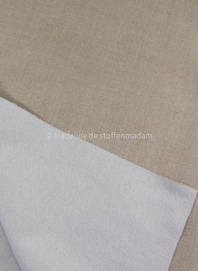 M. sand rugged fabric with fleece backing - perfect for bags and furniture - interior fabric