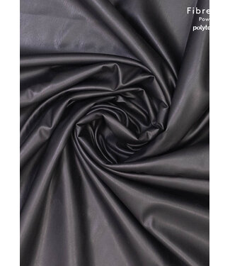 Fibremood black - vegan leather stretch soft backside - Tilda Flora