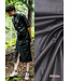 Fibremood zwart - imitatieleer stretch zachte achterkant - Tilda Flora