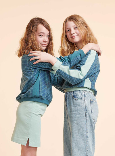 about blue fabrics Over & Over kids - patroon