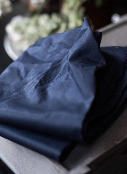 Mind The Maker Dry waxed organic cotton - navy - oilskin