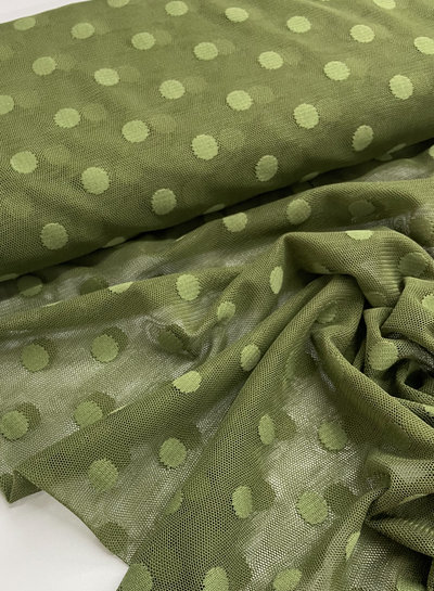 A la Ville khaki mesh - bolletjes