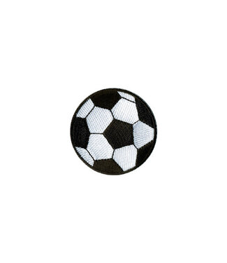 voetbal - strijkapplicatie - diameter 3cm